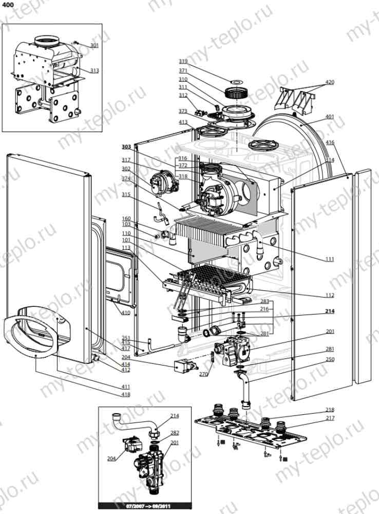Запчасти Ariston BS II 24 FF купить в Ставрополе