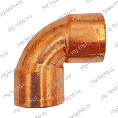 Угол медный двухраструбный 90 градусов 22 пайка (medugol9022pay)